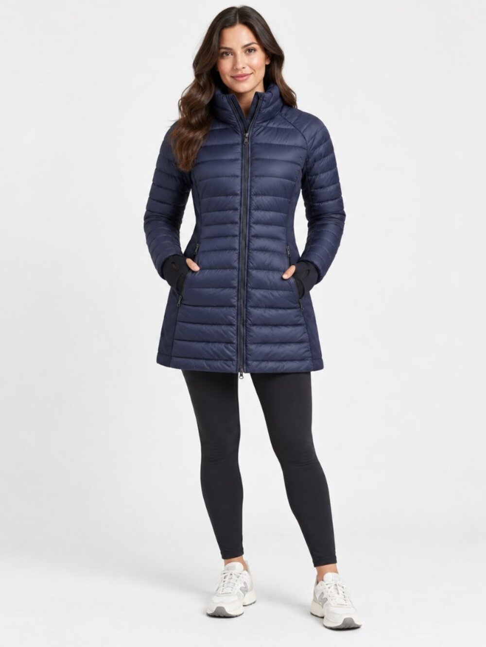 NWT Quince Lightweight Down Packable Long Puffer Jacket L